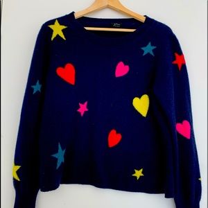 JCrew Cashmere Star Sweater